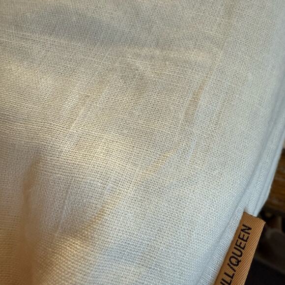 Quince European Linen Duvet Cover Ivory Size Queen/Full - Picture 7 of 7